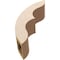 Ekena Millwork 5-inch W x 14-inch D x 14-inch H Ozark Rough Cedar Woodgrain TimberThane Knee Brace, Primed BRCUR05X14X14OZKRCPR - alternate 5